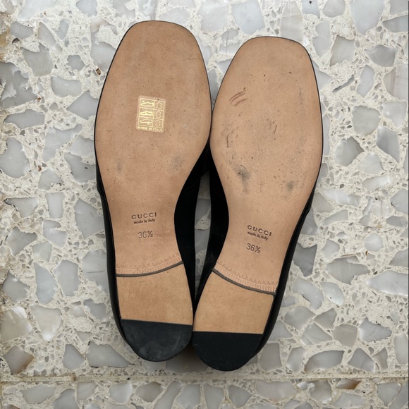 Gucci black leather contemporary horsebit loafers - Picture 3 of 3